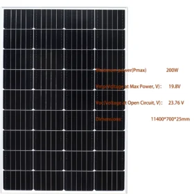 Xinpuguang Glass Solar Panel แผงโซล่าแก้วแข็งโมโนคริสตัลไลน์10W 25W 50W 100W 200W แผงเซลล์แสงอาทิตย์ชาร์จพลังงานแสงอาทิตย์ 6