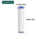 ไส้กรองฝักบัวสายอ่อน ชุดไส้กรองทดแทนสําหรับน้ํากระด้าง 10 ชิ้น ขจัดคลอรีน และสารที่เป็นอันตรายอย่างมีประสิทธิภาพมากขึ้น 4