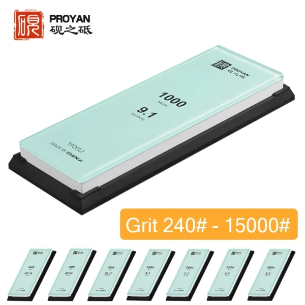 PROYAN Grit240 #15000 # Professional Sharpening หินสีขาว Alundum Whetstone มีด Sharpener ไม้ Grindstone เครื่องมือ 1