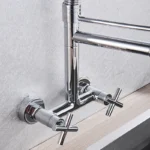 Myqualife ก๊อกน้ำห้องครัว Torneira Cozinha คู่ติดตั้งฤดูใบไม้ผลิก๊อกน้ำ 2 Chrome FINISH ใหม่ Grifo Cocina 3