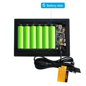 แผงโซลาร์เซลล์กันน้ำระดับ IP66 12V ติดตั้งเซลล์แสงอาทิตย์ แบตเตอรี่ 18650 ไฟเทศกาล แหล่งจ่ายไฟสำหรับไฟสวนหรือไฟสปอร์ตไลท์ 5