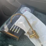 ทอง 1/4in ก๊อกน้ําห้องครัวเครื่องกรองน้ําก๊อกน้ําแปรง Osmosis ระบบกรองน้ําดื่ม 304 สแตนเลสสําหรับอ่างล้างจาน F 4