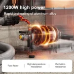 เครื่องทำความสะอาดไอน้ำแบบมือถือ TINSOL รุ่นใหม่ สำหรับทำความสะอาดเครื่องดูดควันในครัว ทำความสะอาดล้ำลึกและฆ่าเชื้อโรคด้วยไอน้ำไฟฟ้า 4