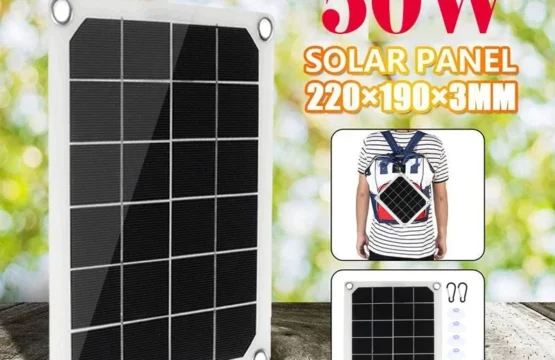 50W แผงพลังงานแสงอาทิตย์แบบพกพา Dual USB 5V 2A เครื่องชาร์จแบตเตอรี่ Solar Cell Board Car Charger สําหรับโทรศัพท์กลางแจ้ง Camping 1