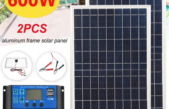 300W 600W แผงพลังงานแสงอาทิตย์ 18V พลังงานแสงอาทิตย์พร้อม 60A Controller Solar Plate Power Bank สําหรับ Home/แคมป์/RV /รถ Fast แบตเตอรี่ Charger 1