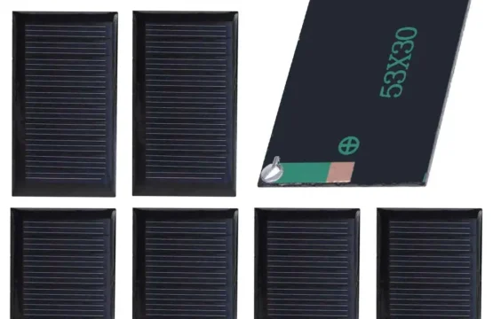 แผงโซลาร์เซลล์ 0.15W 5V โพลีซิลิคอน แผงชาร์จพลังงานแสงอาทิตย์ 30mA แผงโซลาร์เซลล์แบบพกพาประสิทธิภาพสูงสำหรับไฟส่องสว่างในครัวเรือนขนาดเล็ก 1