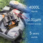 ที่กรองน้ำสำหรับการตั้งแคมป์กรองน้ำระบบขนาดเล็กเครื่องกรองน้ำเพื่อความอยู่รอดสำหรับท่องเที่ยวเดินป่าอุปกรณ์กลางแจ้งอุปกรณ์เดินป่า 4