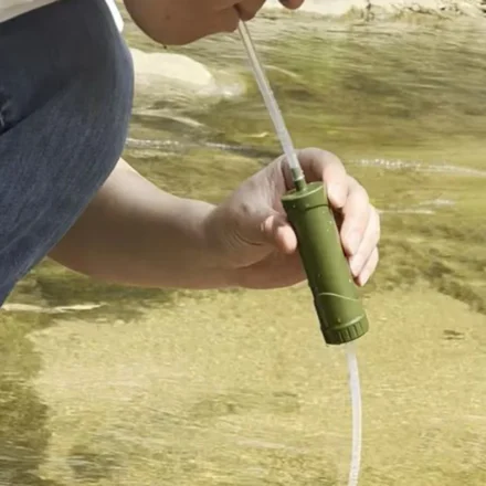 หลอดกรองน้ำกลางแจ้งแบบใช้ซ้ำได้ อุปกรณ์เสริมสำหรับนักท่องเที่ยว 1