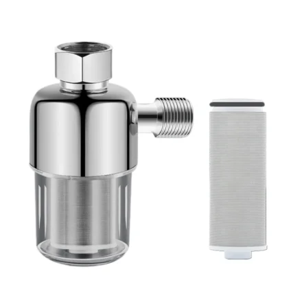 สแตนเลสสตีลในครัวเรือน Tap Water Shower Filter Anti-Scale เครื่องฟอกอากาศฟรี Inlet ตัวกรองด้านหน้าสําหรับน้ําดื่ม 1