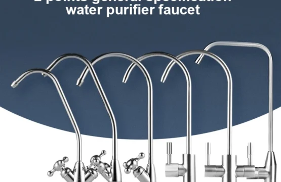 304ก๊อกน้ำสแตนเลสสำหรับห้องครัวชุบโครเมียม1/4นิ้วหัวก๊อกน้ำออสโมซิสแบบย้อนกลับสำหรับเครื่องกรองน้ำดื่ม 1