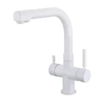 Smesiteli โปรโมชั่นทองเหลืองสามวิธี Matte สีดำ/สีขาวห้องครัวก๊อกน้ำ Osmosis Tri กระแสเงินสดอ่างล้างจาน 3 ทาง filter Tap 6