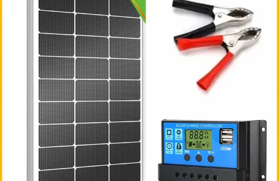 ชุดแผงโซลาร์เซลล์ 100A Complete12V Polycrystalline Power แบบพกพากลางแจ้งเครื่องกําเนิดไฟฟ้าพลังงานแสงอาทิตย์เซลล์แสงอาทิตย์แบบชาร์จไฟได้สําหรับบ้าน 1