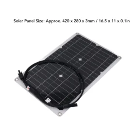 20W 18V แผงพลังงานแสงอาทิตย์แบบยืดหยุ่น Monocrystalline Solar Charge Board สําหรับ 12V แบตเตอรี่กล้องรักษาความปลอดภัย Off Grid Application 2