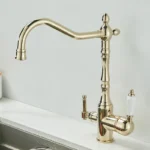 โบราณ Waterfilter TAP ก๊อกน้ําห้องครัว GOLD Mixer ดื่มห้องครัว Purify ก๊อกน้ําอ่างล้างจาน TAP Water TAP Crane สําหรับห้องครัว 2