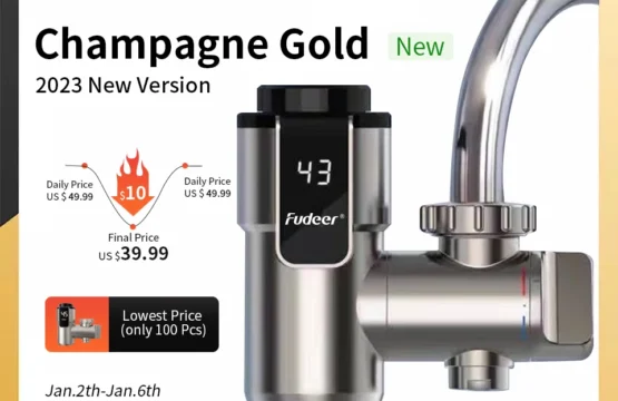 Fudeer เครื่องทําน้ําอุ่นไฟฟ้าก๊อกน้ําห้องครัว Conector น้ําร้อนทันที TAP ADAPTER 220V เครื่องทําน้ําอุ่นอุปกรณ์ห้องน้ํา 1