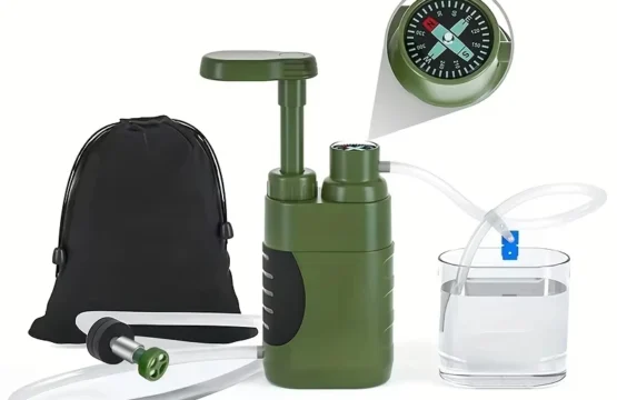 เครื่องกรองน้ําปั๊มระบบกรองน้ําพร้อมเครื่องกรองน้ํา 0.01 ไมครอนอุปกรณ์ฉุกเฉิน Wilderness Camping เครื่องกรองน้ํา 1