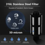 ALTHY Pre filter Whole House Spin Down เครื่องกรองน้ําตะกอน Central Prefilter Purifier System Backwash ตาข่ายสแตนเลส 3