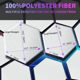 TOUO แผงอะคูสติก 6/12/18 ชิ้นสํานักงาน Acoustic Treatment สารหน่วงไฟเพดานวัสดุฉนวนกันเสียงผนังแผง 2