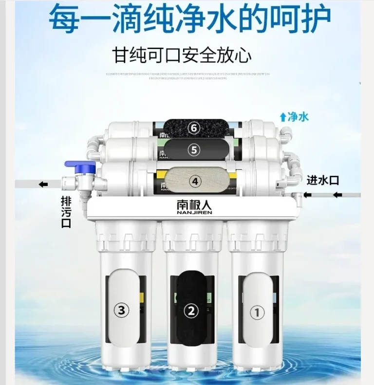 เครื่องกรองน้ำ NAN JI REN สำหรับใช้ในครัวเรือน กรองน้ำดื่มตรงจากก๊อกน้ำ ระบบกรอง 6 ขั้นตอน พร้อมระบบกรองแบบอัลตร้าฟิลเตรชั่น สำหรับใช้ในบ้าน รุ่น BBW 1