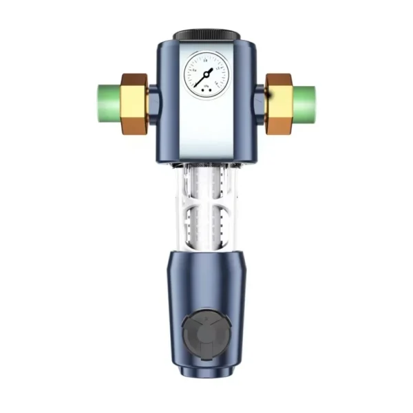 นํากลับมาใช้ใหม่ทั้งบ้าน Spin Down เครื่องกรองน้ําตะกอน, 40 ไมครอนอัตโนมัติ Flushable Water Prefilter กรอง Backwash เครื่องฟอกอากาศ 1