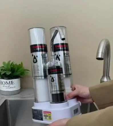 เครื่องกรองน้ำอ่างล้างจานฉางหง สแตนเลส แบบตั้งบนเคาน์เตอร์ ระบบกรองแบบอัลตร้าฟิลเตรชั่น สำหรับดื่มน้ำโดยตรง รุ่น FC 1