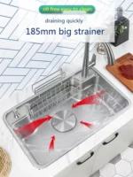 อินเทอร์เน็ตคนดังญี่ปุ่น3D แบนสำหรับขนาดใหญ่ช่องใส่ Nano 304สแตนเลสสตีลครัวอ่างล่างหน้าล้างจานอ่างล้างหน้า 2