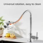 น้ําประปาแบบดึงออกได้สองตําแหน่ง ก๊อกน้ําเย็นเดี่ยวสําหรับอ่างล้างหน้าและก๊อกน้ําอ่างล้างจาน 2