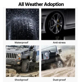 ระบบตรวจสอบความดันยางรถ TPMS ชาร์จพลังงานแสงอาทิตย์จอแสดงผล LCD 6/8/10/12 เซ็นเซอร์ความดันยางและอุณหภูมิความปลอดภัยนาฬิกาปลุก 5