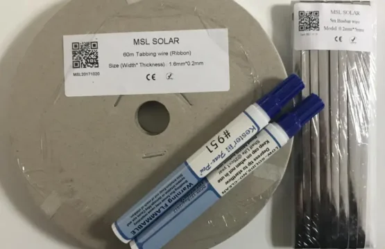 Solar cell Tabbing ลวด 200 ฟุต + 15 ฟุต Solar Busbar ลวด + ปากกาฟลักซ์ 2 ชิ้น แถบทองแดงแผ่นดีบุกสําหรับแผงโซลาร์เซลล์ diy 1