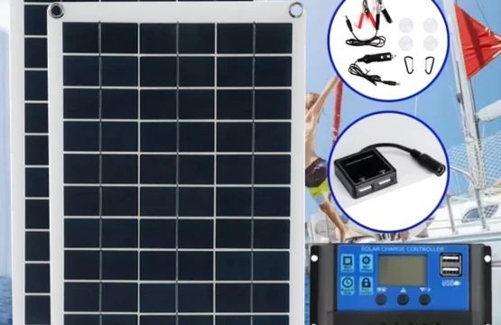 400W 200W ชุดแผงพลังงานแสงอาทิตย์ 18V Solar Cell พร้อม 10A-100A Controller Dual USB กลางแจ้ง Charger Power Bank สําหรับโทรศัพท์มือถือ CAMPING 1