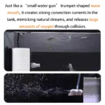 ตัวกรองตู้ปลาเงียบ ระบบกรองน้ำ 3 in 1 ในตัว ระบบกรองตู้ปลาขนาดเล็ก ปั๊มออกซิเจน 25W 6