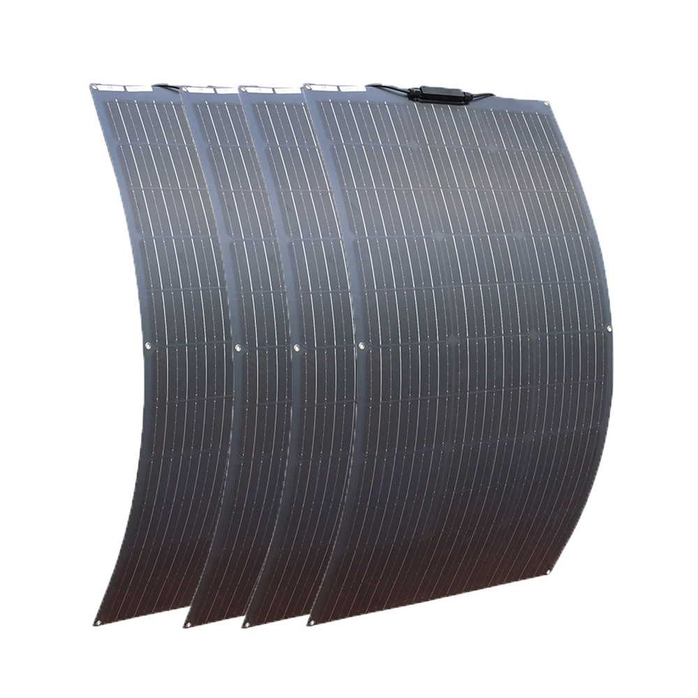 แผงโซลาร์เซลล์ 100W 200W 300W 400W ชุดแผงโซลาร์เซลล์หรือแผงโซลาร์เซลล์แบบยืดหยุ่น 18V โมโนโฟโตโวลตาอิก กำลังไฟ 12V 24V สำหรับรถแคมป์ปิ้ง 1 แผงโซลาร์เซลล์ 100W 200W 300W 400W ชุดแผงโซลาร์เซลล์หรือแผงโซลาร์เซลล์แบบยืดหยุ่น 18V โมโนโฟโตโวลตาอิก กำลังไฟ 12V 24V สำหรับรถแคมป์ปิ้ง 1