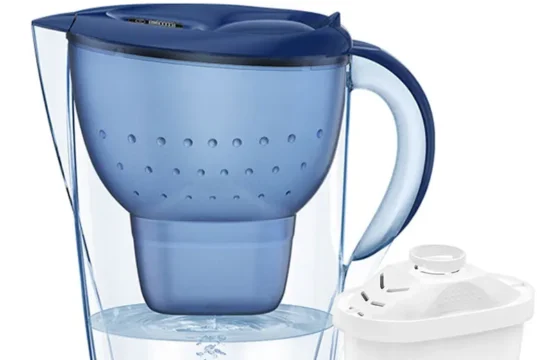 ครัวเรือนกรองกาต้มน้ํา 3 อุปกรณ์กรองอัลคาไลน์เปิดใช้งานคาร์บอนเครื่องกรองน้ําและจับเวลาทําความสะอาดปลอดสารพิษกรอง Wate 3.5L 1