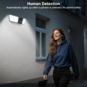 ANRAN 1296P Floodlight WiFi พลังงานแสงอาทิตย์กล้องความปลอดภัยกลางแจ้งไร้สายกล้อง Human Detection ALARM การเฝ้าระวัง HD Two WAY Audio 6
