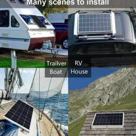 เครื่องชาร์จพลังงานแสงอาทิตย์ 100W กันน้ํา Trickle Charger พลังงานแสงอาทิตย์แบตเตอรี่ Keeper DUAL OUTPUT สําหรับ 12 V-24 V รถ RV เรือรถจักรยานยนต์ 5