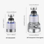 Baokemo 360เครื่องกรองน้ำแบบหมุนได้, เครื่องกรองน้ำแบบท่อกรองผ้าฝ้าย PP ความหนาแน่นสูงใช้ได้กับห้องครัวห้องน้ำฝักบัวครัวเรือน 6