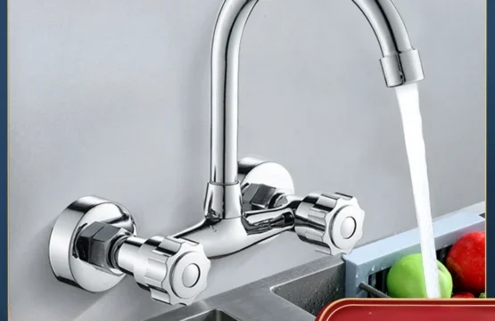 ติดผนังห้องครัว TAP คู่ก๊อกน้ําห้องครัวเย็นและน้ําร้อน TAP 360 หมุนอ่างล้างจานก๊อกน้ําอุปกรณ์ครัว 1