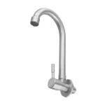 ก๊อกน้ําห้องครัวติดผนังก๊อกน้ําสแตนเลสสําหรับอ่างล้างจานเดี่ยวเดี่ยวน้ําเย็น TAP อุปกรณ์ครัว 1