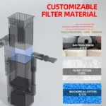 6W Aquarium Surface Oil Skimmer Filter Mute Auto โปรเซสเซอร์ฟิล์มน้ํามันลบเครื่องมือสําหรับ Aquarium Fish Tank กรองน้ํา 220-240V 2