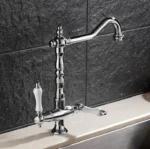 ก๊อกน้ำสำหรับห้องครัวที่ผสมน้ำในห้องน้ำทำจากทองเหลืองหมุนได้360องศาก๊อกน้ำห้องครัวก๊อกน้ำแบบมีรูเดียวก๊อกน้ำห้องครัว XT-216 5