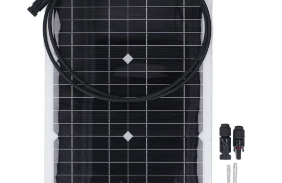 20W 18V แผงพลังงานแสงอาทิตย์แบบยืดหยุ่น Monocrystalline Solar Charge Board สําหรับ 12V แบตเตอรี่กล้องรักษาความปลอดภัย Off Grid Application 1