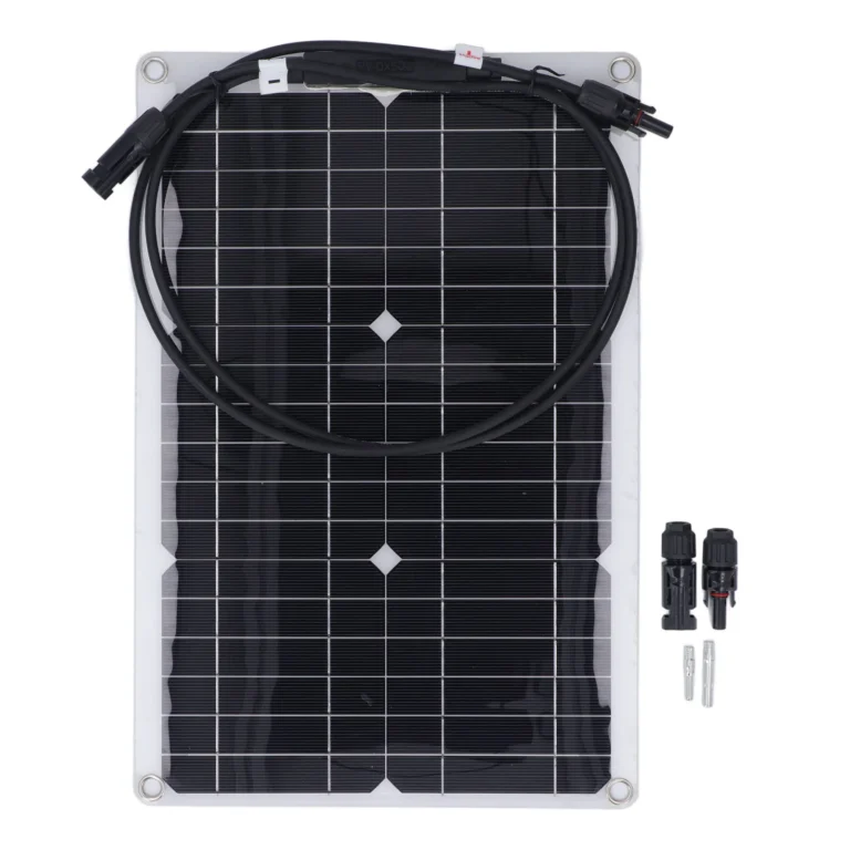 20W 18V แผงพลังงานแสงอาทิตย์แบบยืดหยุ่น Monocrystalline Solar Charge Board สําหรับ 12V แบตเตอรี่กล้องรักษาความปลอดภัย Off Grid Application 1