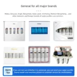 Waternoble 10 นิ้ว Quick Connect ชุดกรอง Ultra Filtration PP Cotton Pre Carbon Post Carbon T33 สําหรับเปลี่ยนไส้กรองน้ํา 6