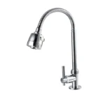 น้ําประปาแบบดึงออกได้สองตําแหน่ง ก๊อกน้ําเย็นเดี่ยวสําหรับอ่างล้างหน้าและก๊อกน้ําอ่างล้างจาน 3