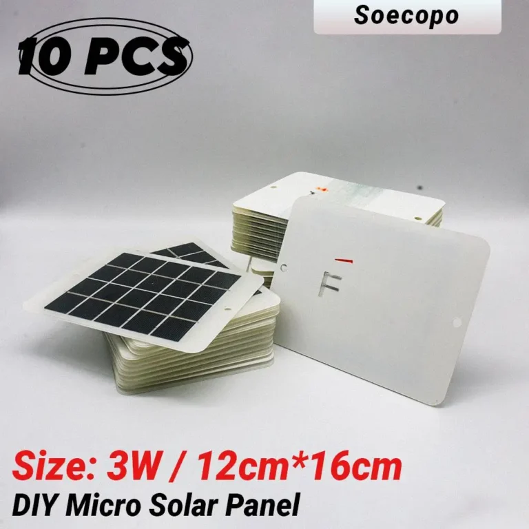 10ชิ้นแผงโซลาร์เซลล์แผงโซล่าขนาดเล็กโมดูลโซลาร์เซลล์พลังงานแสงอาทิตย์ที่ชาร์จแผงโซล่าสำหรับของเล่นการศึกษาพลังงานแสงอาทิตย์ระบบการตั้งแคมป์ 1