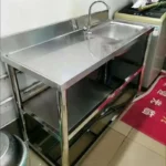 304 สแตนเลสพร้อมขายึดแบบบูรณาการอ่างล้างจานอ่างล้างหน้า Creative สามชั้นอ่างล้างจาน Modern Home KITCHEN อุปกรณ์เสริม 3