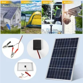300W 600W แผงพลังงานแสงอาทิตย์ 18V พลังงานแสงอาทิตย์พร้อม 60A Controller Solar Plate Power Bank สําหรับ Home/แคมป์/RV /รถ Fast แบตเตอรี่ Charger 4