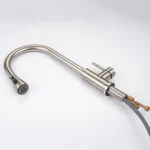 แปรงนิกเกิล Touch บนอ่างล้างจานก๊อกน้ําอุปกรณ์เสริมร้อนเย็นดึงออกอ่างล้างจาน Tap สมาร์ท Touch ก๊อกน้ําห้องครัว 5