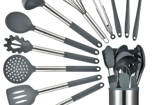 12PCS 360 องศาฐานหมุนชุดเครื่องมือทําอาหารปลอดสารพิษเบเกอรี่เครื่องครัวซิลิโคนพลั่วช้อน Scraper แปรง Turner 1