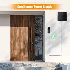 D5 แผงพลังงานแสงอาทิตย์ DC 3.7 V/5 V/6 V/9 V/12 V Solar Charger สําหรับกล้องรักษาความปลอดภัย Doorbell แหล่งจ่ายไฟพลังงานแสงอาทิตย์พร้อมพอร์ต Micro USB และ Type-C 6